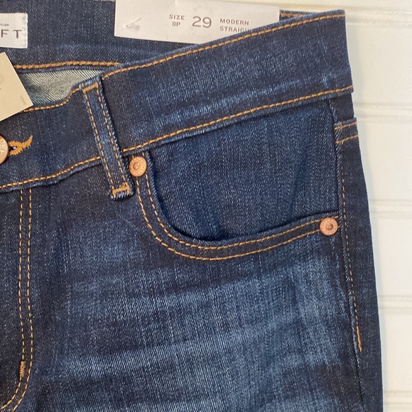 LOFT Made With Love Modern Straight Cuffed Jeans - Picture 9 of 11